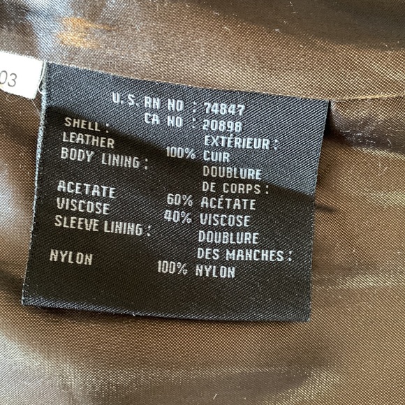 Andrew Marc New York L leather jacket. - Picture 4 of 4